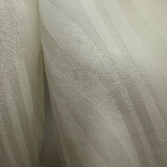 Frame Crepe De Chine Jacquard Blouse Size Small In Cream High Neck Long Sleeve - Picture 11 of 11